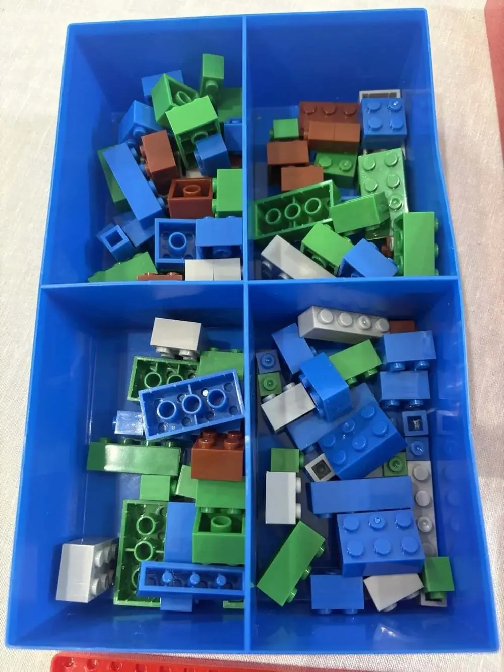 Lego Lot Of 3 Brick Organization 8”x 5” With 342 Universal Pieces